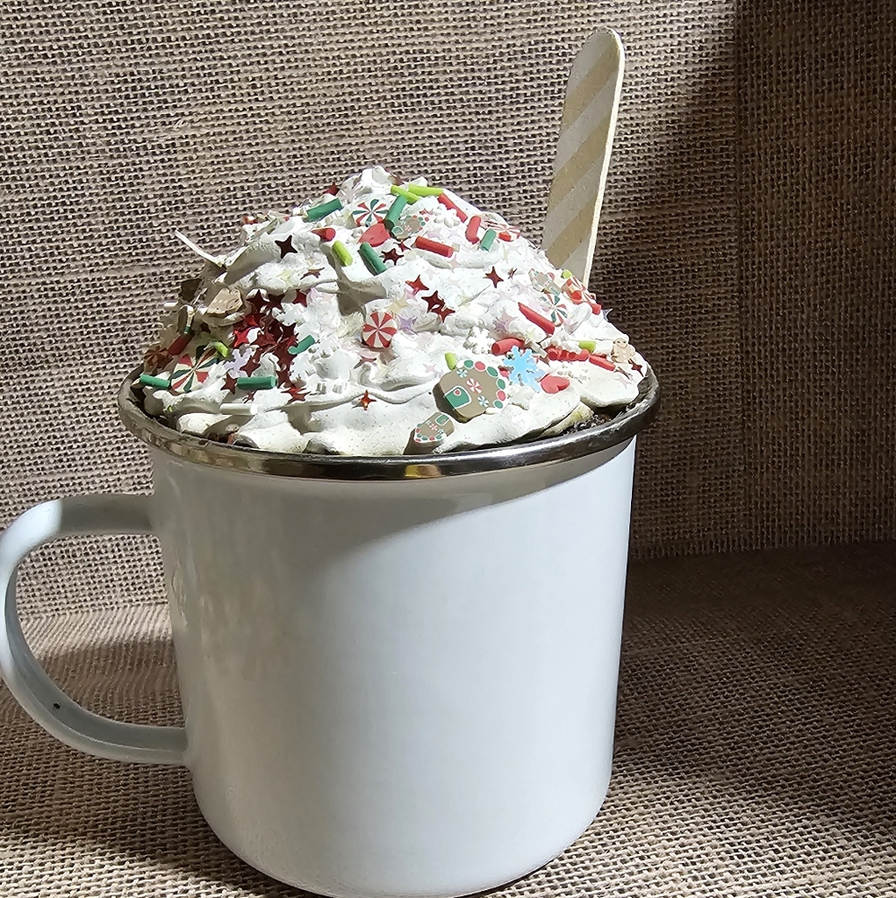 Fake Christmas hot chocolate mug